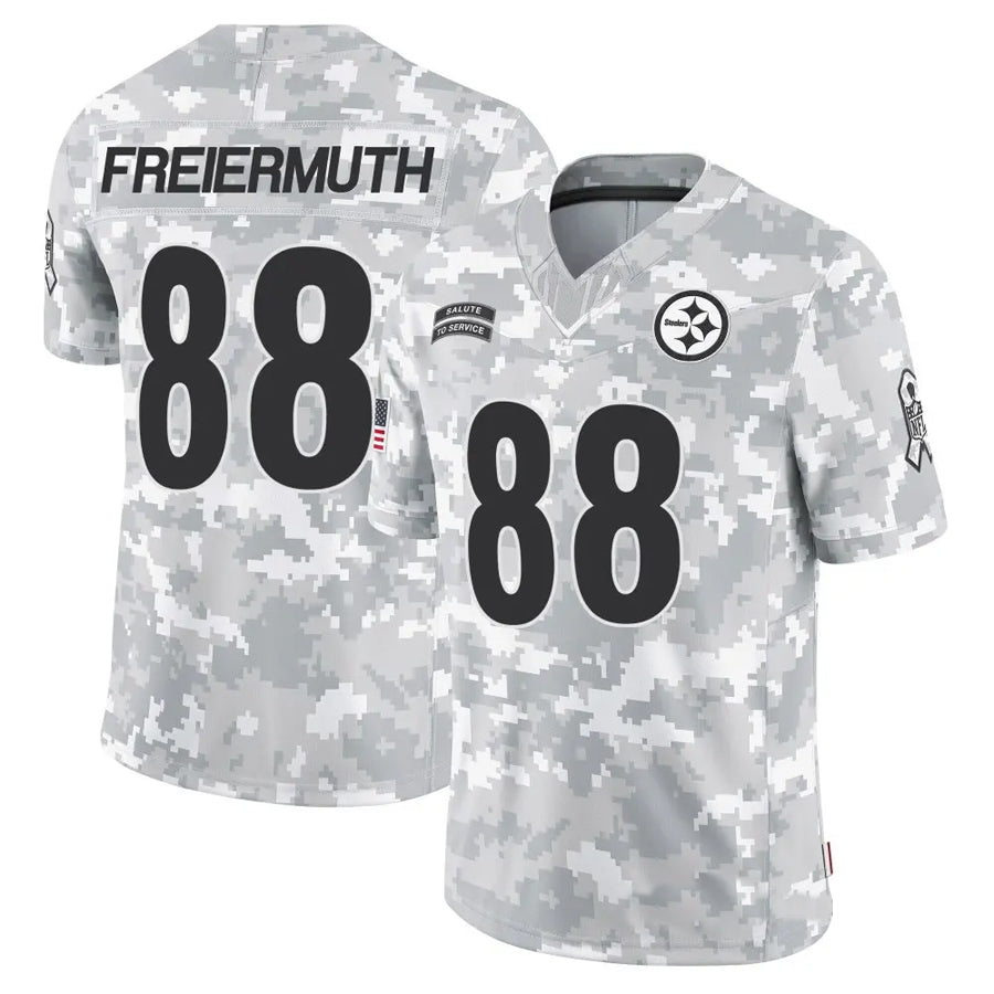 CAdoa P.Steelers #88 Pat Freiermuth Player Arctic Camo Salute to Service Limited Stitched Jerseys