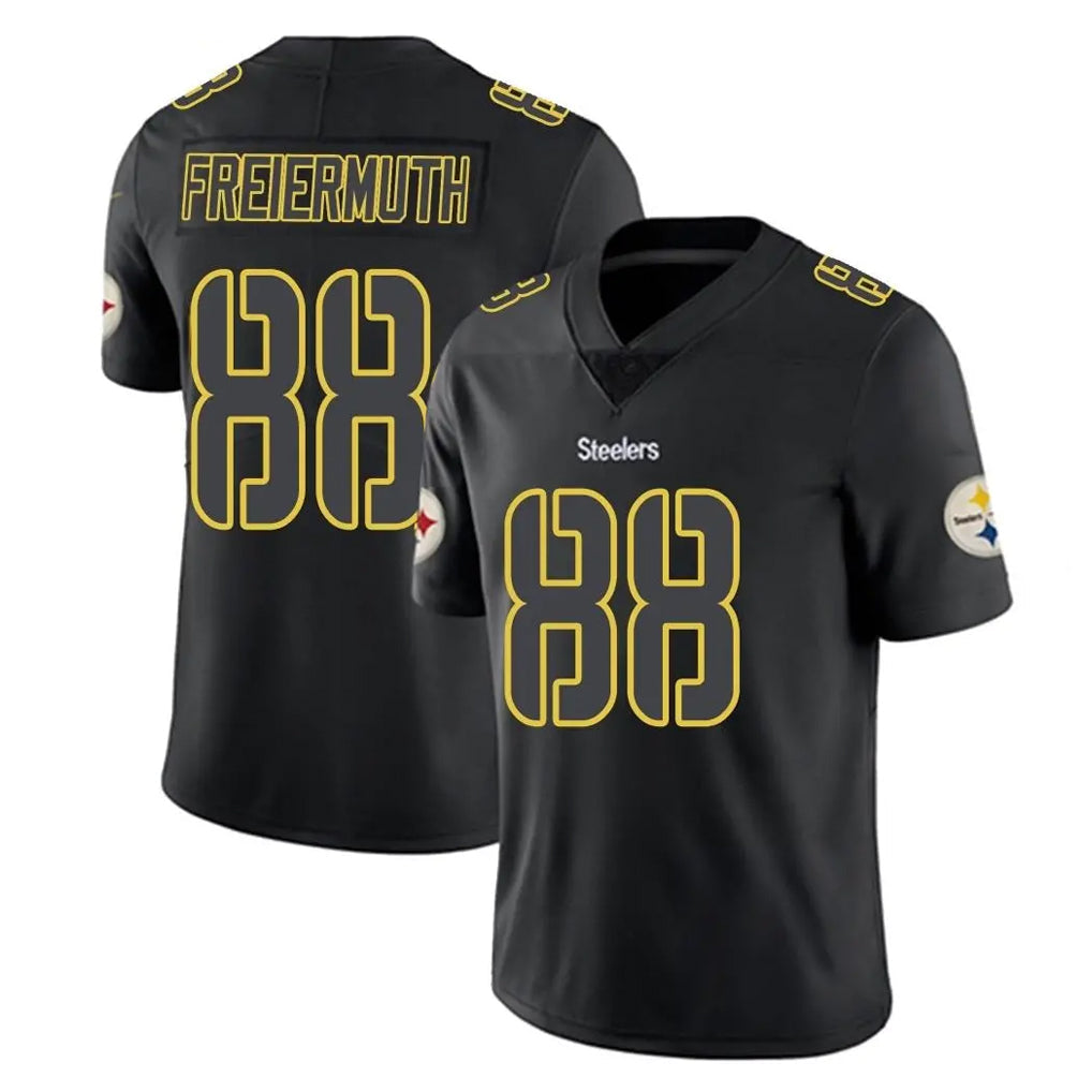 CAdoa P.Steelers #88 Pat Freiermuth Player Black Impact Limited Home Game Stitched Jerseys