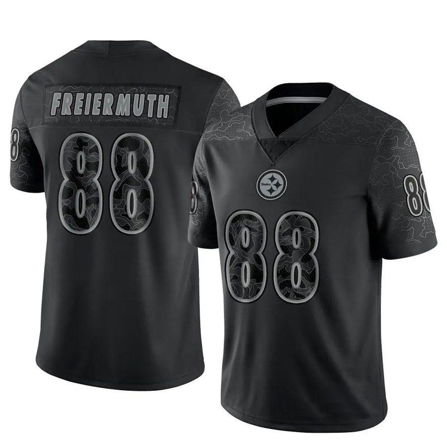 CAdoa P.Steelers #88 Pat Freiermuth Player Black RFLCTV Limited Stitched Jerseys