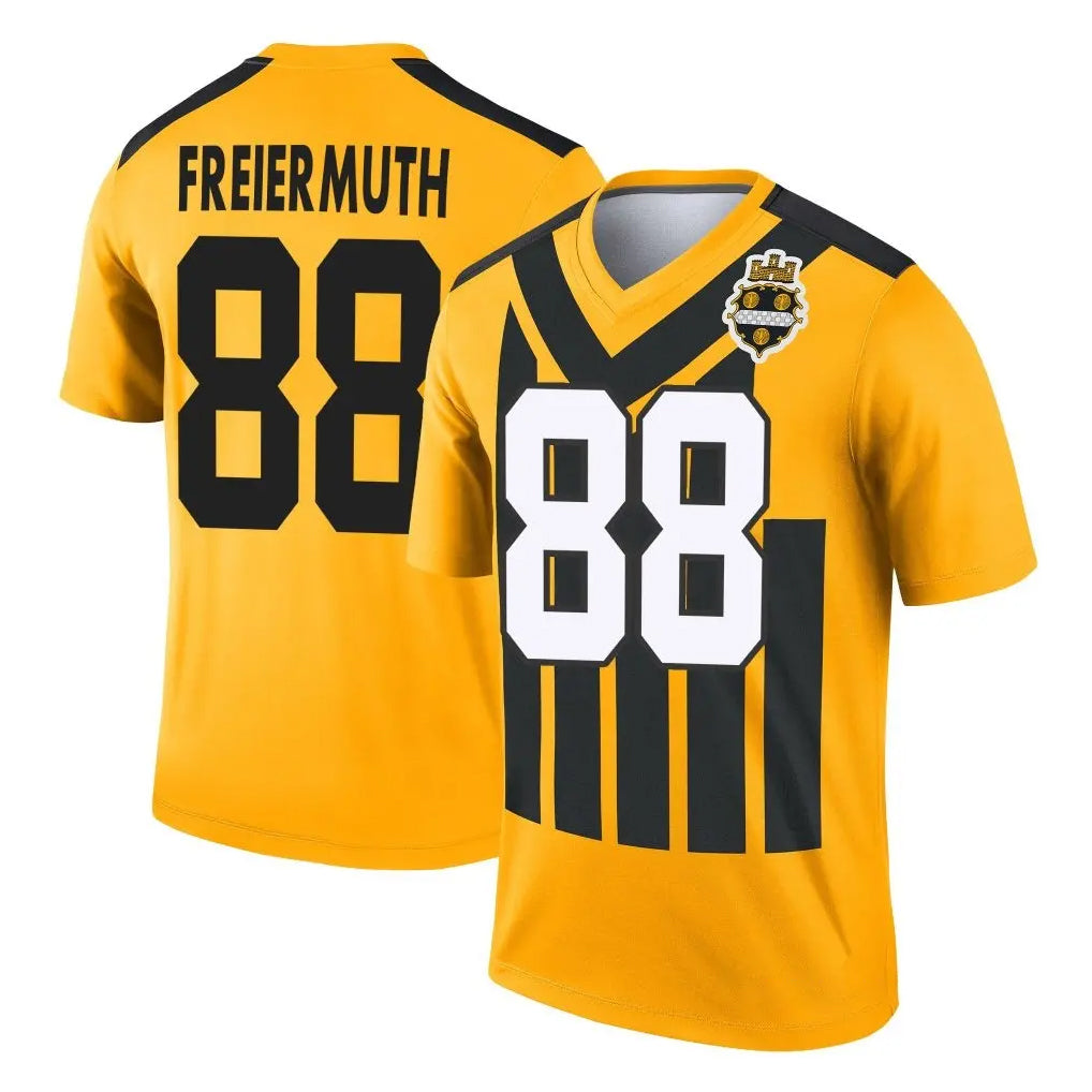 CAdoa P.Steelers #88 Pat Freiermuth Player Gold Legend Limited 1933 Throwback Performance Home Game Stitched Jerseys