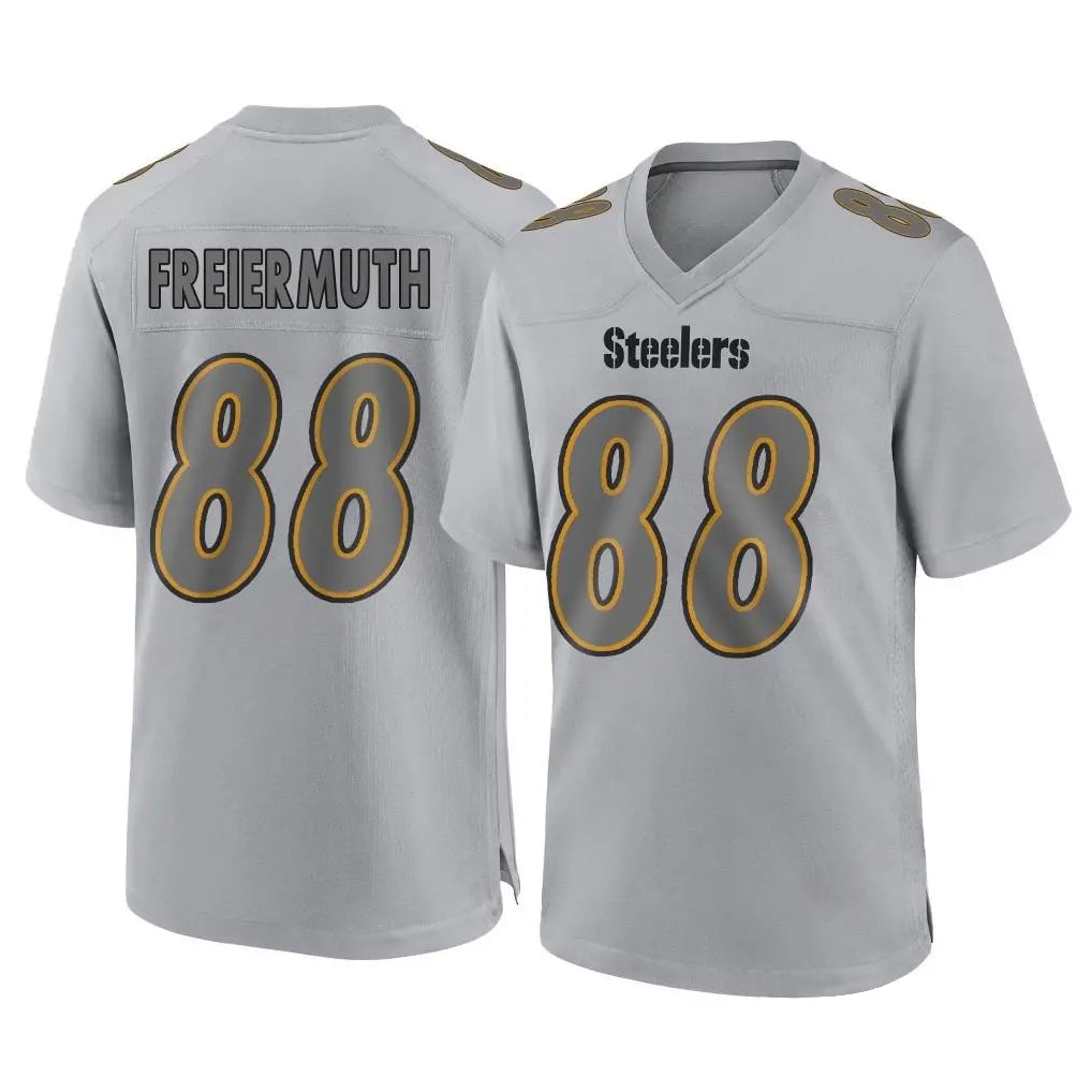 CAdoa P.Steelers #88 Pat Freiermuth Player Gray Atmosphere Fashion Home Game Stitched Jerseys