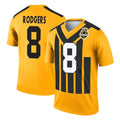 CAdoa P.Steelers #8 Aaron Rodgers Player Gold Legend Limited 1933 Throwback Performance Home Game Stitched Jerseys
