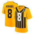 CAdoa P.Steelers #8 Aaron Rodgers Player Gold Limited 1933 Throwback Home Game Stitched Jerseys