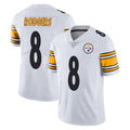 CAdoa P.Steelers #8 Aaron Rodgers Player White Limited Vapor Untouchable Home Game Stitched Jerseys