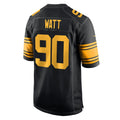 CAdoa P.Steelers #90 T.J. Watt Player Black Color Rush Home Game Stitched Jerseys