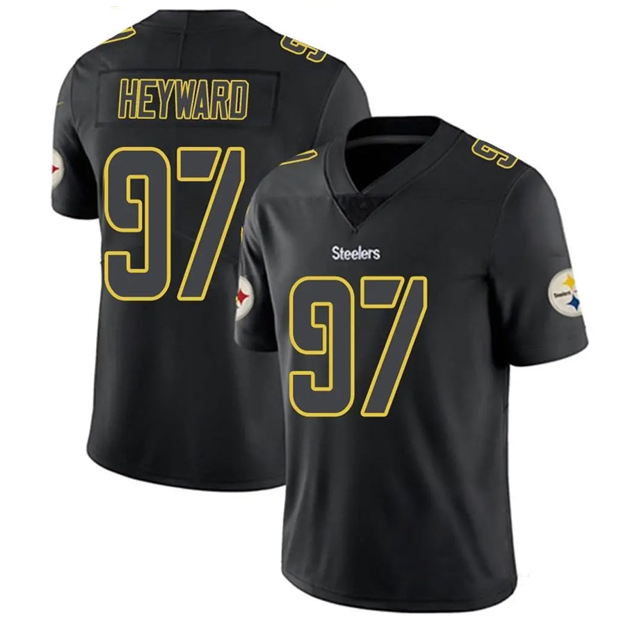 CAdoa P.Steelers #97 Cameron Heyward Player Black Impact Limited Stitched Jerseys