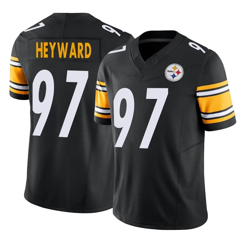 CAdoa P.Steelers #97 Cameron Heyward Player Black Limited Vapor F.U.S.E. Home Game Stitched Jerseys