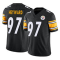 CAdoa P.Steelers #97 Cameron Heyward Player Black Limited Vapor F.U.S.E. Home Game Stitched Jerseys