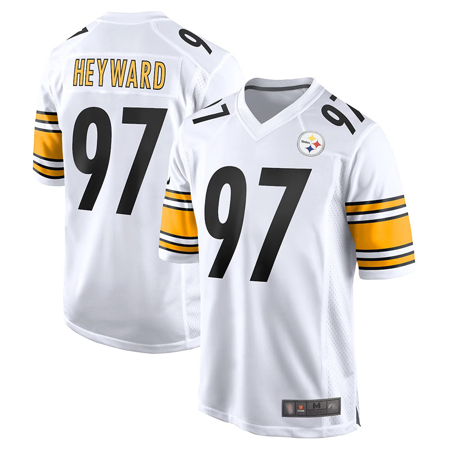 CAdoa P.Steelers #97 Cameron Heyward Player White Home Game Stitched Jerseys