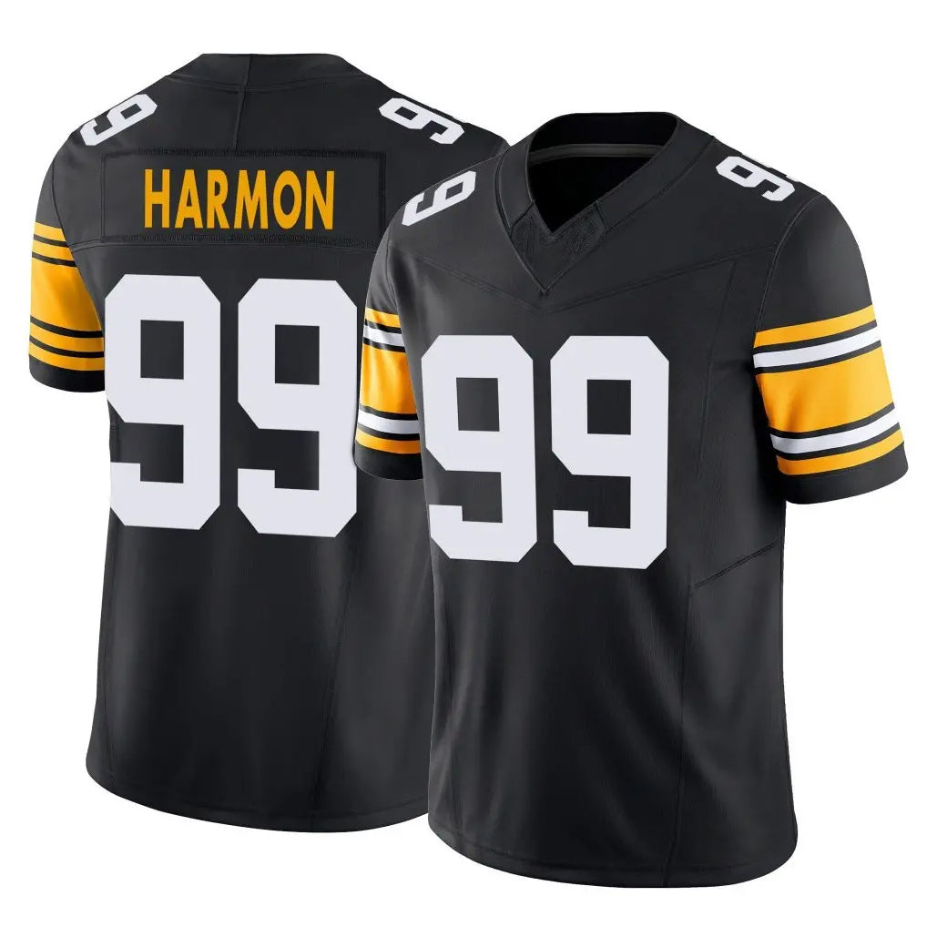CAdoa P.Steelers #99 Derrick Harmon Player Black Limited Alternate Vapor F.U.S.E. Home Game Stitched Jerseys