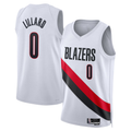 CAdoa PT.Blazers #0 Damian Lillard Red Swingman Jerseys - Statement Edition