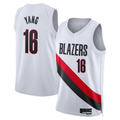 CAdoa PT.Blazers #16 Yang Hansen White Swingman Jerseys - Association Edition