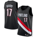 CAdoa PT.Blazers #17 Shaedon Sharpe Black Swingman Jerseys - Icon Edition