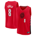 CAdoa PT.Blazers #8 Deni Avdija Fanatics Red Fast Break Player Jerseys - Statement Edition