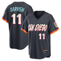 CAdoa S.Diego Padres #11 Yu Darvish Player Obsidian 2026 City Connect Home Game T-shirt Stitched Jerseys