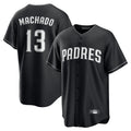 CAdoa S.Diego Padres #13 Manny Machado Player Black Home Game Stitched Jerseys