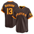 CAdoa S.Diego Padres #13 Manny Machado Player Brown Home Cooperstown Collection Replica Game Stitched Jerseys