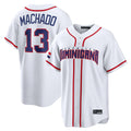 CAdoa S.Diego Padres #13 Manny Machado Player White 2026 World Classic Home Limited Stitched Jerseys