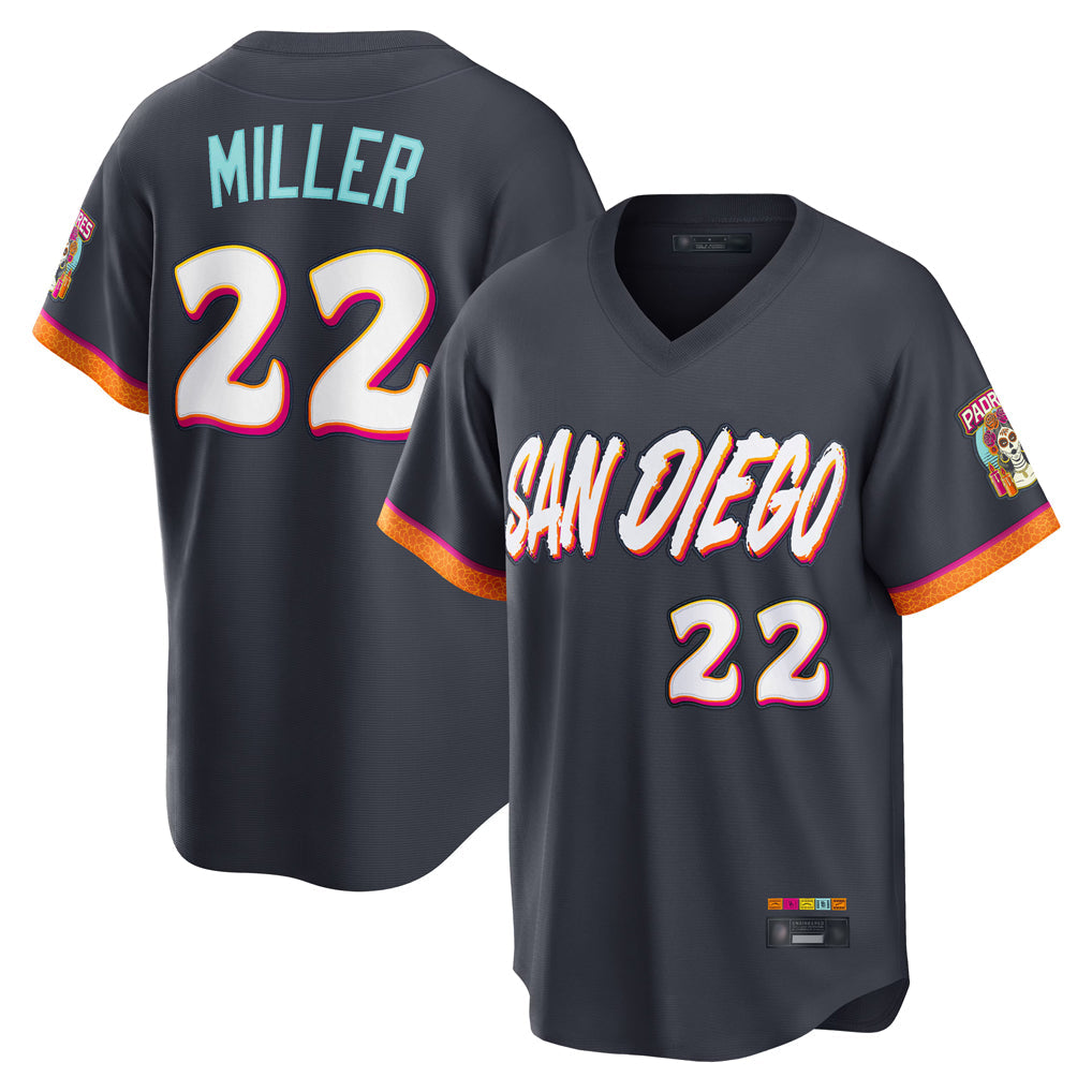 CAdoa S.Diego Padres #22 Mason Miller Player Obsidian 2026 City Connect Home Limited T-shirt Stitched Jerseys