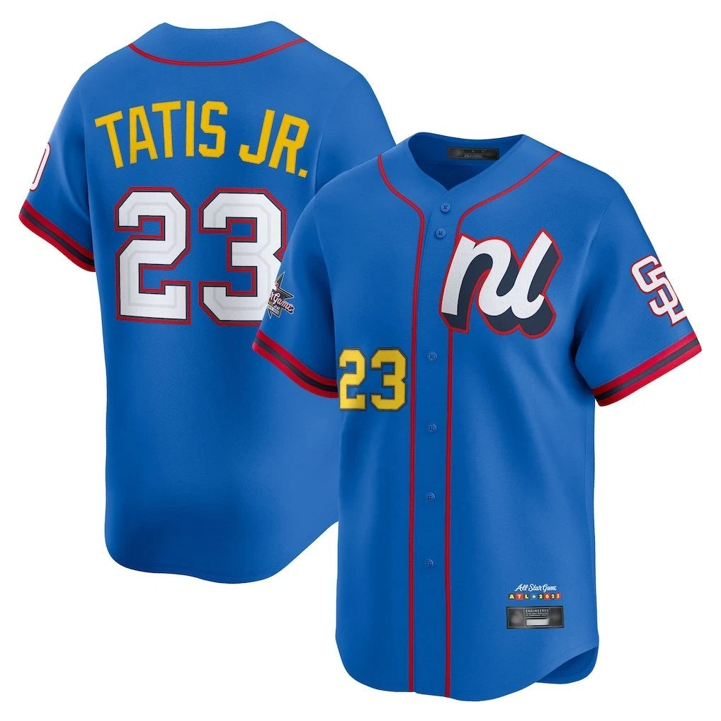 CAdoa S.Diego Padres #23 Fernando Tatis Jr Player Blue National League All-Star Game Limited Stitched Jerseys