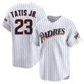 CAdoa S.Diego Padres #23 Fernando Tatis Jr Player White Cooperstown Collection Limited Home Stitched Jerseys