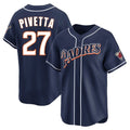 CAdoa S.Diego Padres #27 Nick Pivetta Player Navy Cooperstown Collection Limited Home Stitched Jerseys