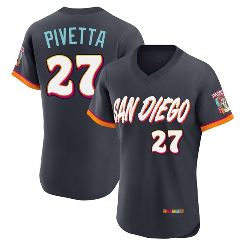 CAdoa S.Diego Padres #27 Nick Pivetta Player Obsidian 2026 City Connect Home Limited Elite T-shirt Stitched Jerseys