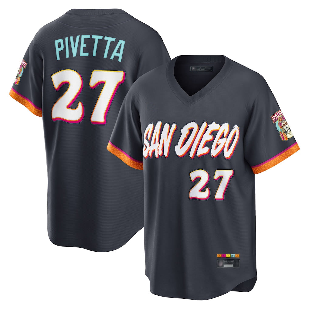 CAdoa S.Diego Padres #27 Nick Pivetta Player Obsidian 2026 City Connect Home Limited T-shirt Stitched Jerseys