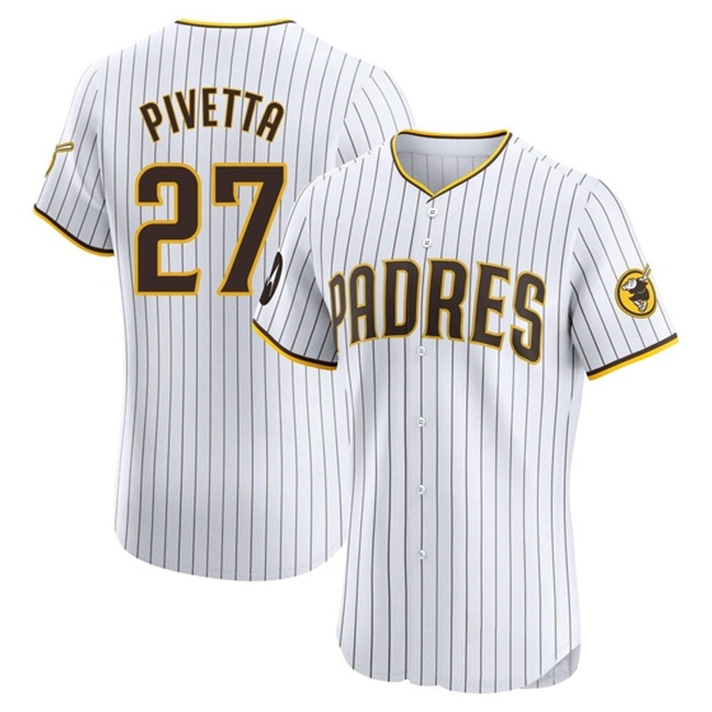 CAdoa S.Diego Padres #27 Nick Pivetta Player White Home Limited Elite Stitched Jerseys