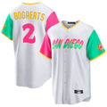 CAdoa S.Diego Padres #2 Xander Bogaerts Player White City Connect Home Game Stitched Jerseys