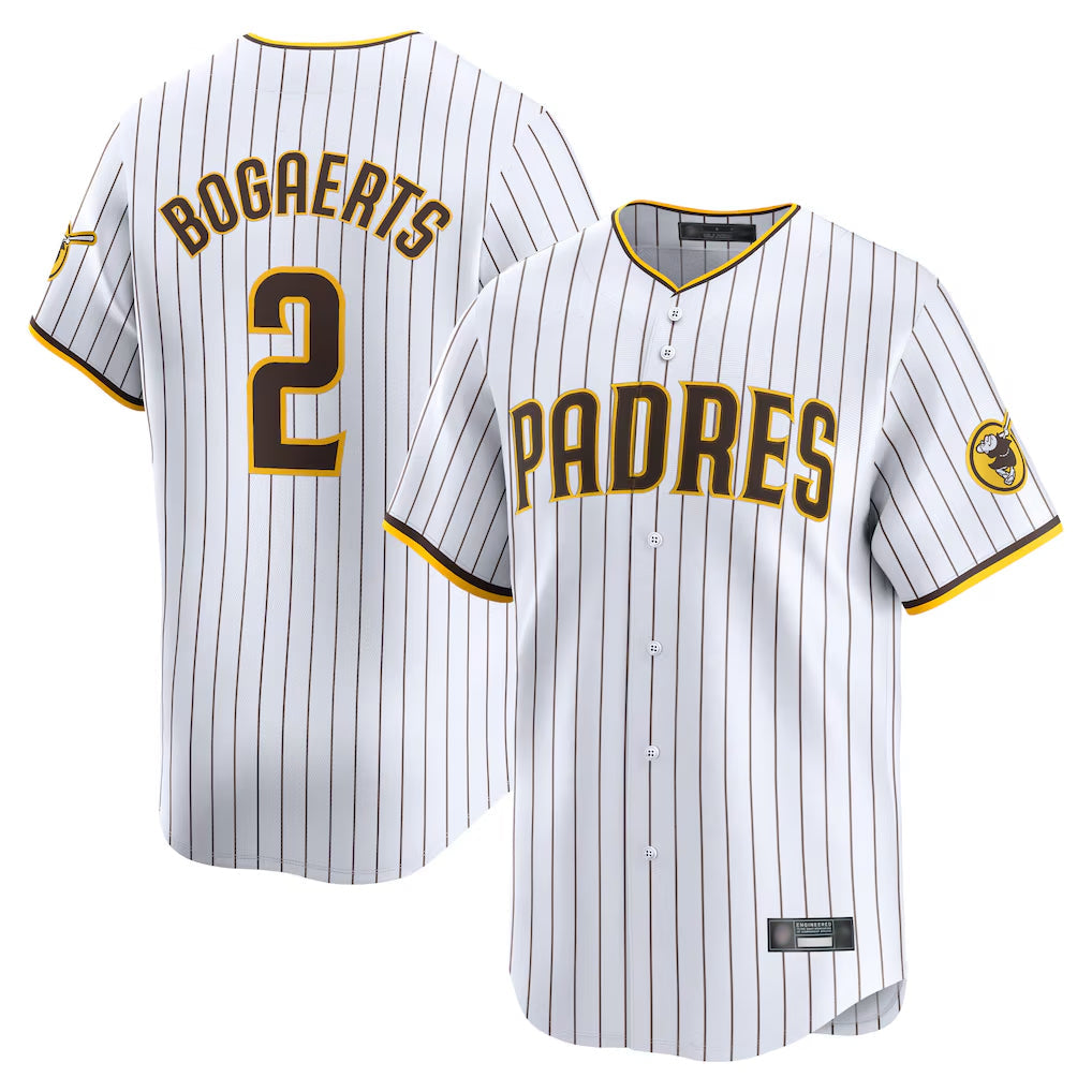 CAdoa S.Diego Padres #2 Xander Bogaerts Player White Home Limited Stitched Jerseys