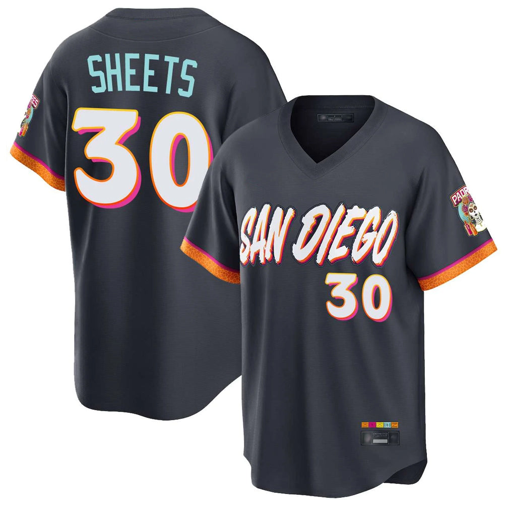 CAdoa S.Diego Padres #30 Gavin Sheets Player Obsidian 2026 City Connect Home Limited T-shirt Stitched Jerseys
