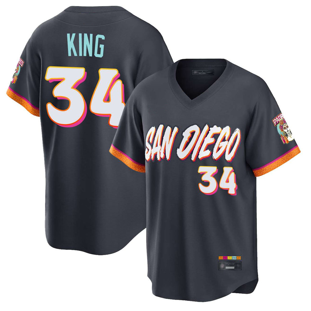 CAdoa S.Diego Padres #34 Michael King Player Obsidian 2026 City Connect Home Limited T-shirt Stitched Jerseys