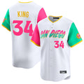CAdoa S.Diego Padres #34 Michael King Player White City Connect Home Limited Stitched Jerseys