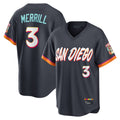 CAdoa S.Diego Padres #3 Jackson Merrill Player Obsidian 2026 City Connect Home Limited T-shirt Stitched Jerseys