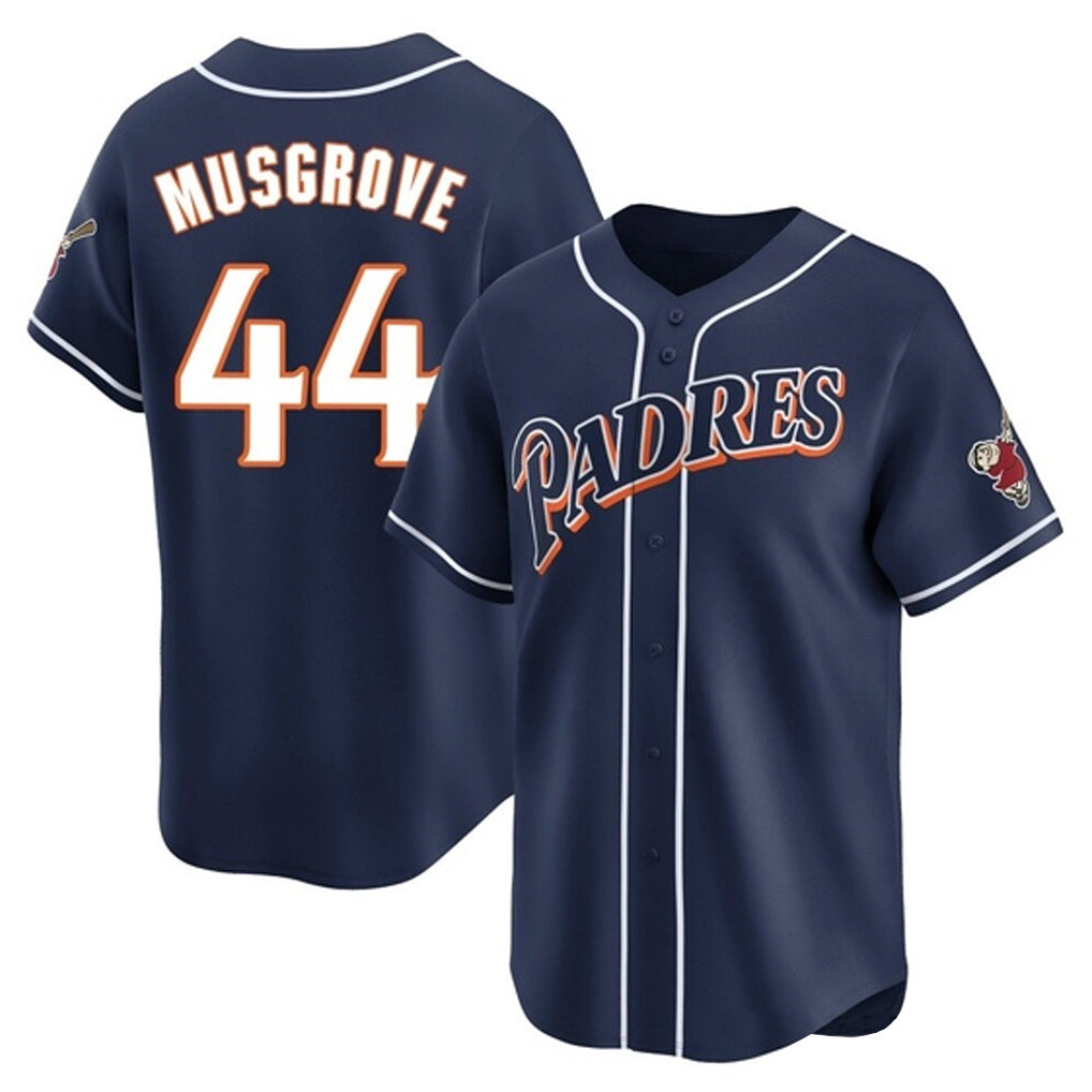 CAdoa S.Diego Padres #44 Joe Musgrove Player Navy Cooperstown Collection Limited Home Stitched Jerseys