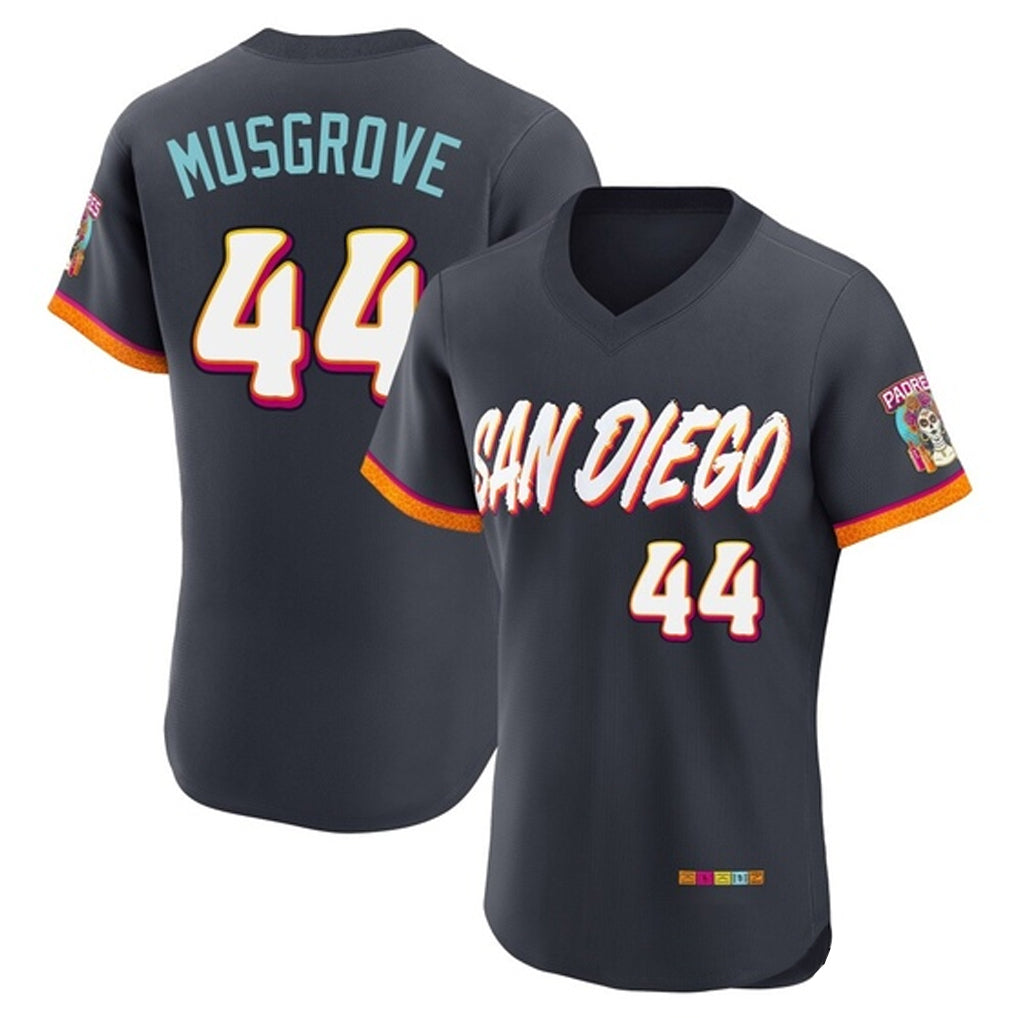 CAdoa S.Diego Padres #44 Joe Musgrove Player Obsidian 2026 City Connect Home Limited Elite T-shirt Stitched Jerseys