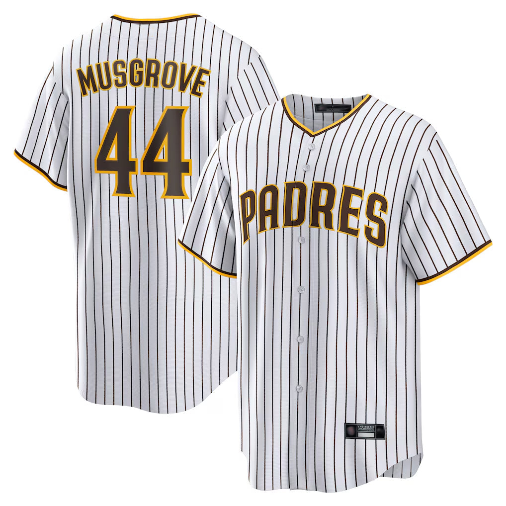 CAdoa S.Diego Padres #44 Joe Musgrove Player White Home Game Stitched Jerseys