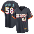 CAdoa S.Diego Padres #58 Wandy Peralta Player Obsidian 2026 City Connect Home Limited T-shirt Stitched Jerseys