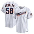 CAdoa S.Diego Padres #58 Wandy Peralta Player White Cooperstown Collection Limited Home Stitched Jerseys