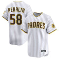 CAdoa S.Diego Padres #58 Wandy Peralta Player White Limited Home Stitched Jerseys