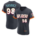 CAdoa S.Diego Padres #98 Randy Vasquez Player Obsidian 2026 City Connect Home Limited Elite T-shirt Stitched Jerseys