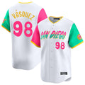CAdoa S.Diego Padres #98 Randy Vasquez Player White City Connect Home Limited Stitched Jerseys