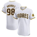 CAdoa S.Diego Padres #98 Randy Vasquez Player White Home Limited Elite Stitched Jerseys