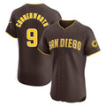 CAdoa S.Diego Padres #9 Jake Cronenworth Player Brown Home Limited Elite Stitched Jerseys