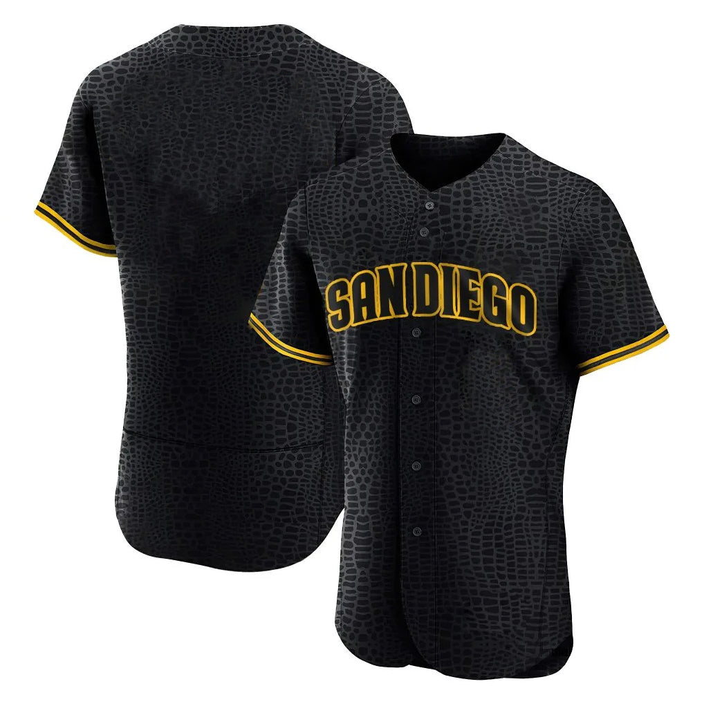 CAdoa S.Diego Padres Blank Player Black Snake Skin City Home Limited Elite Stitched Jerseys