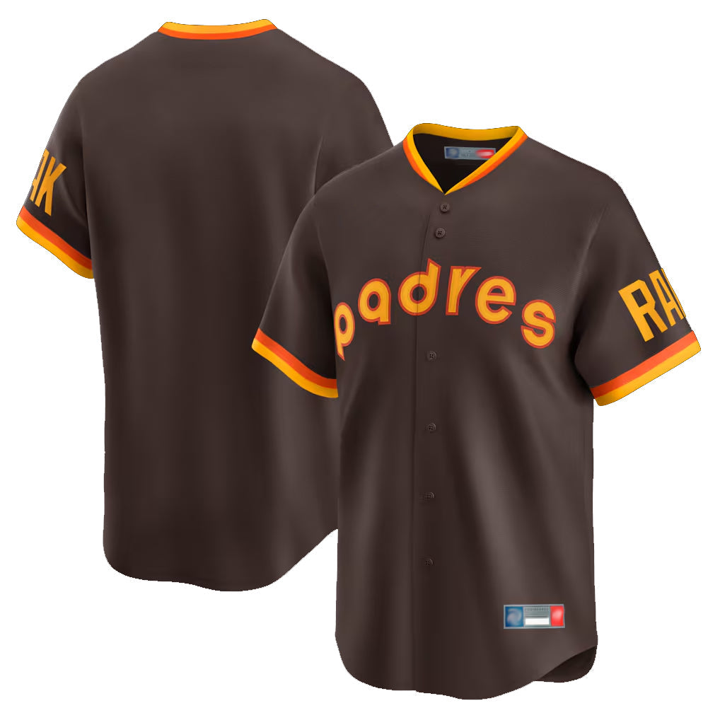 CAdoa S.Diego Padres Blank Player Brown Home Cooperstown Collection Limited Stitched Jerseys