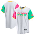 CAdoa S.Diego Padres Blank Player White City Connect Home Game Stitched Jerseys