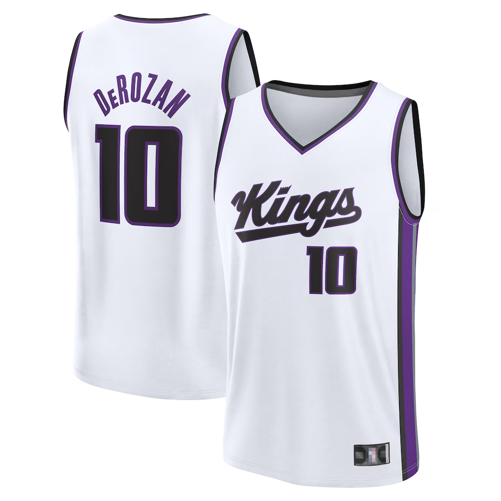 CAdoa S.Kings #10 DeMar DeRozan Fanatics White Fast Break Replica Player Jerseys - Association Edition