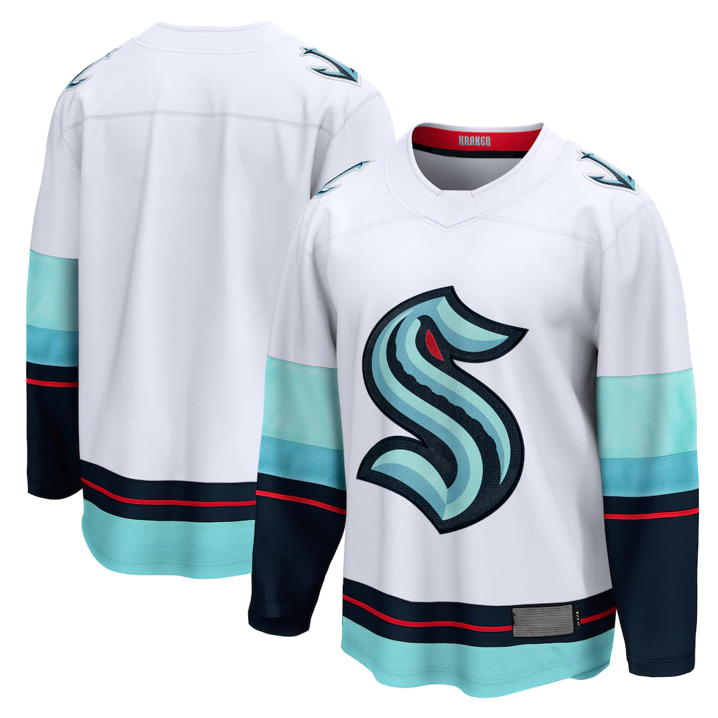 CAdoa S.Kraken White Away Breakaway Jerseys